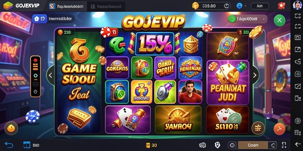Screenshot gameplay GOJEKVIP yang menunjukkan aksi slot yang seru.