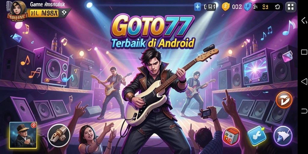 Tangkapan layar gameplay GOTO77 yang menampilkan keseruan bermain musik.