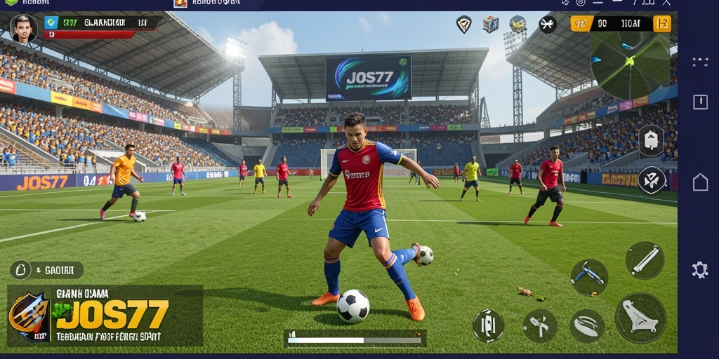 Tampilan menarik dari gameplay JOS77 di lapangan.