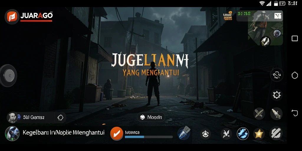 Screenshot menunjukkan suasana menegangkan di dalam JUARAGO.
