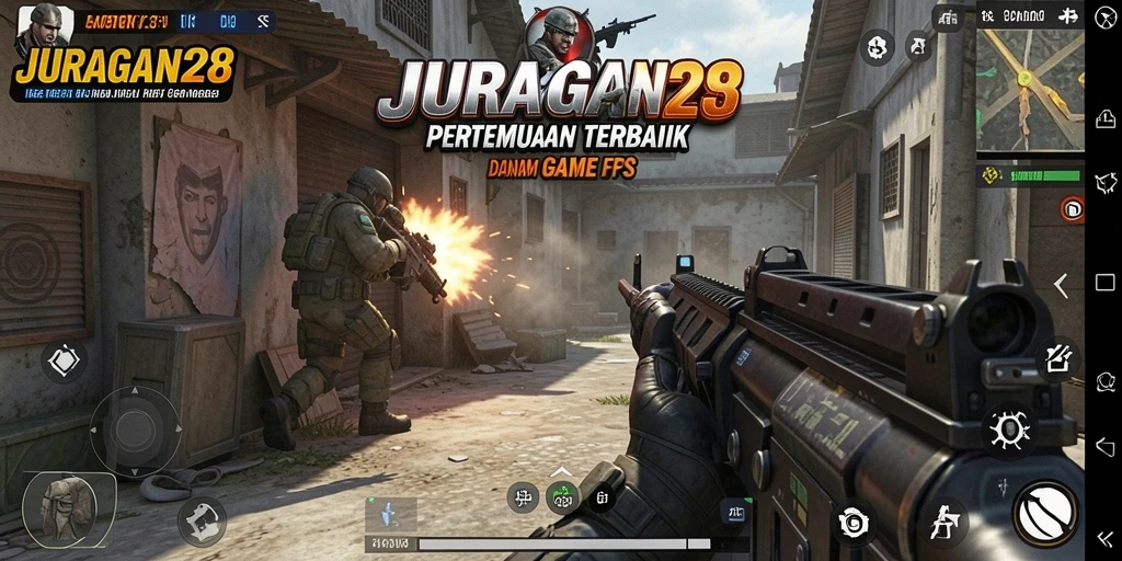 Tangkapan layar menampilkan adegan pertempuran intens di JURAGAN28.