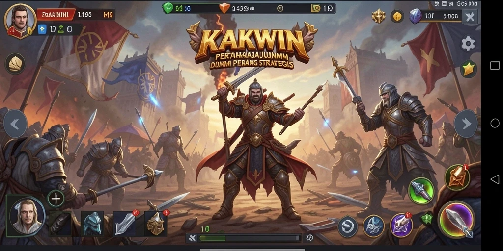 Tampilan gameplay KAKWIN yang menegangkan dan strategis.