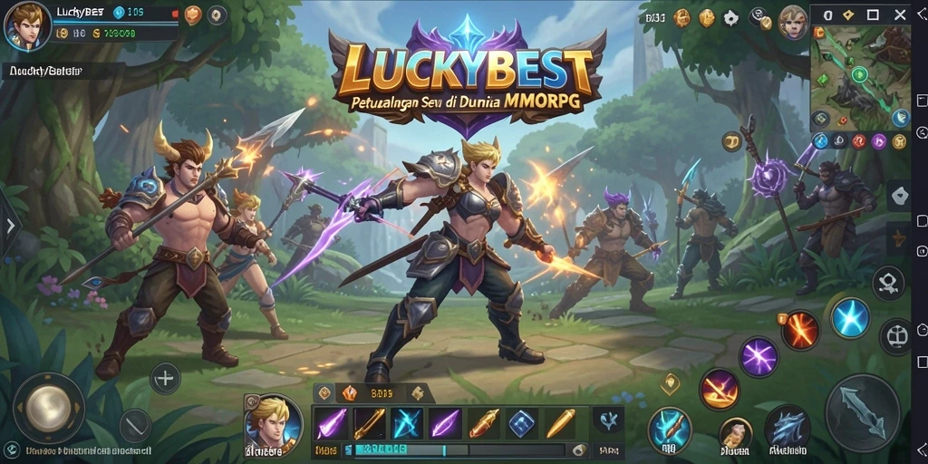 Tampilan gameplay MMORPG yang mendebarkan dan interaktif.