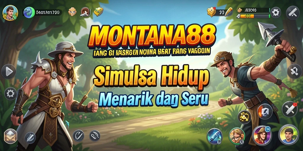 Tampilan menarik dari gameplay MONTANA88 yang penuh warna.