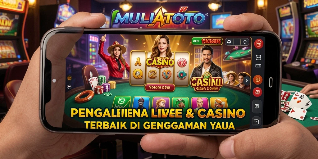 Tampilan gameplay Live Casino yang mengasyikkan di MULIATOTO.