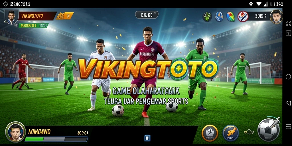 Tampilan gameplay menegangkan dalam VIKINGTOTO, penuh aksi olahraga.